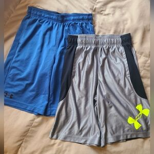 Under Armour shorts, men's size S, 2 Pair